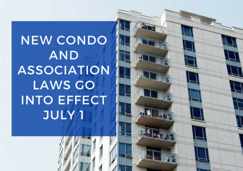 Summary of New Condo Association Laws in Effect As of July 1, 2018